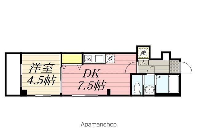 CARMANT MAISON(1DK/3階)の間取り写真