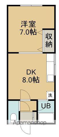 金浜荘5(1DK/1階)の間取り写真