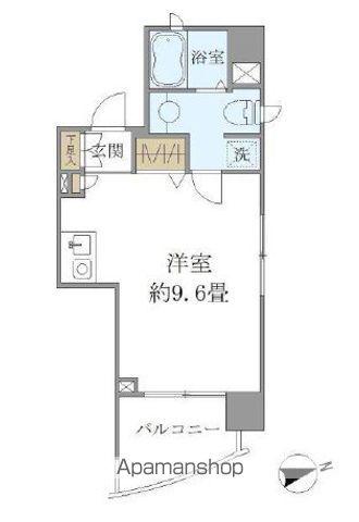 吉祥寺御殿山デュープレックスリズ(ワンルーム/10階)の間取り写真
