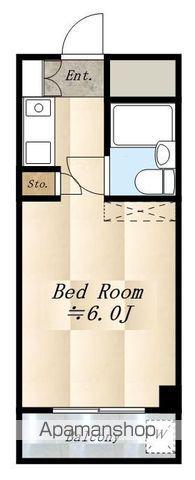 メゾン・ド・武蔵野(1K/4階)の間取り写真