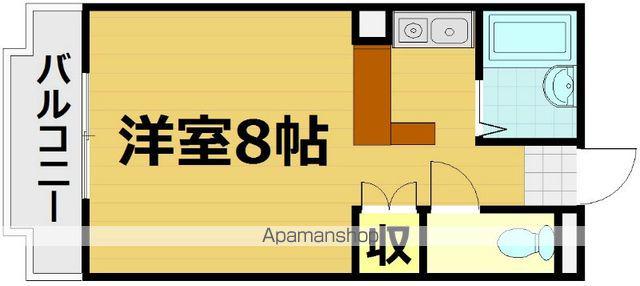 ミナール一里山(1K/2階)の間取り写真