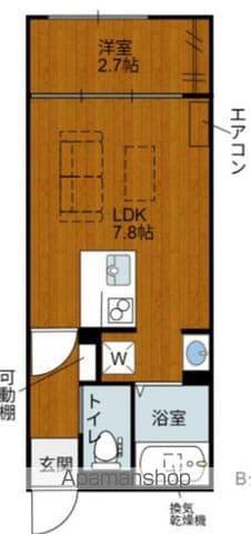 ハイラル栗東駅前(1LDK/1階)の間取り写真