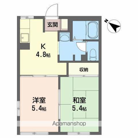 ディアスケイワン(2K/1階)の間取り写真