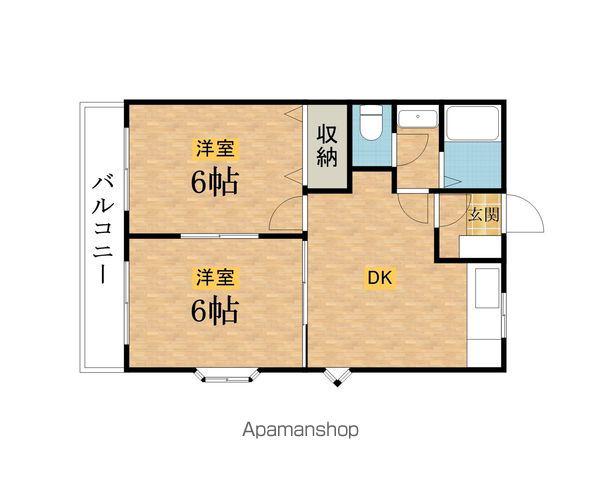 HAKUEI.BLD(2DK/3階)の間取り写真
