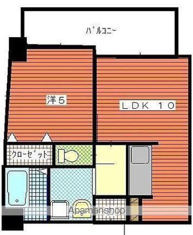 カラーズ(1LDK/7階)の間取り写真