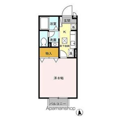 サニーコート村井(1K/1階)の間取り写真