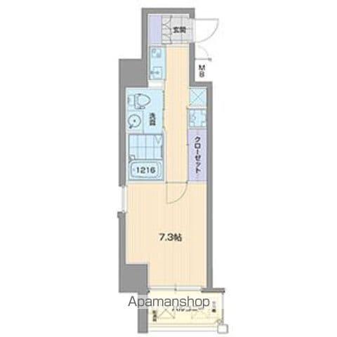 ライブコート千種(1K/13階)の間取り写真