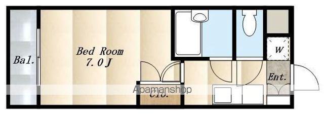 HOSHI第1マンション(1K/3階)の間取り写真