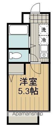 MELLAS青梅Ⅱ(1K/2階)の間取り写真