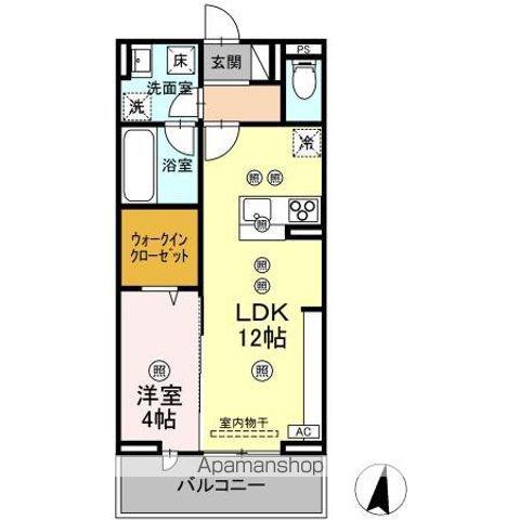 DーRESIDENCEM&K(1LDK/1階)の間取り写真
