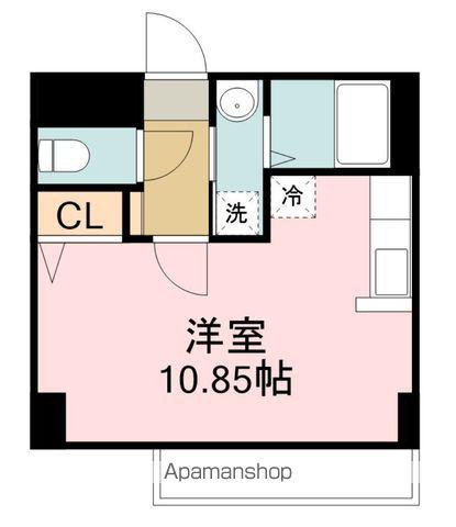 エルフ上杉(ワンルーム/1階)の間取り写真