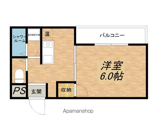 メゾンドムラジⅢ(1K/1階)の間取り写真