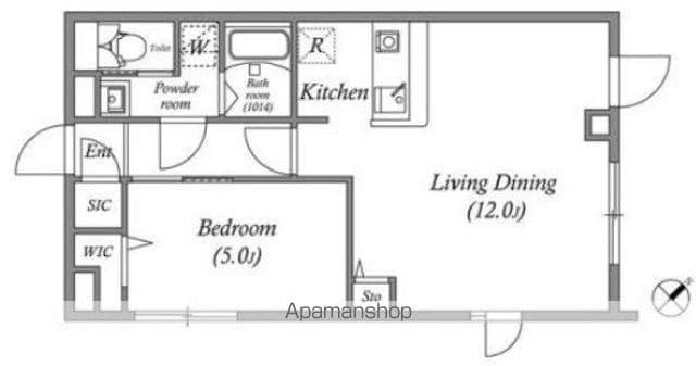 LIVART SEASON南台(1LDK/5階)の間取り写真