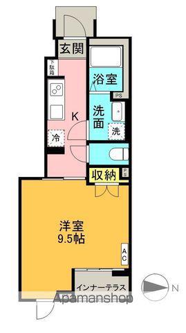ソラーレ菅谷(1K/1階)の間取り写真