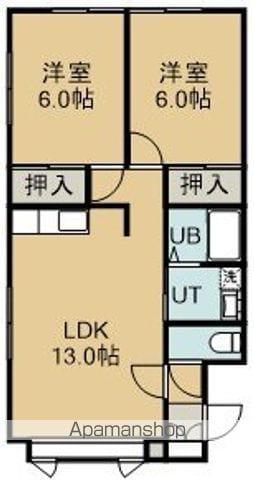 コープセプテンバー1(2LDK/2階)の間取り写真
