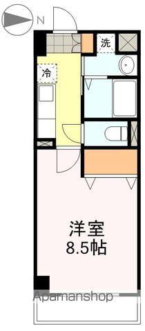 ベルフィオーレ二日町(1K/4階)の間取り写真