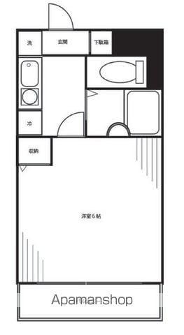 フローラ若宮(1K/2階)の間取り写真