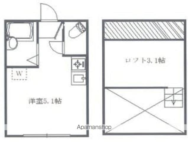 アーバンプレイス高円寺Ⅲ(ワンルーム/2階)の間取り写真