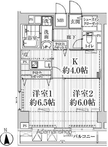 HF東中野レジデンス(1K/1階)の間取り写真