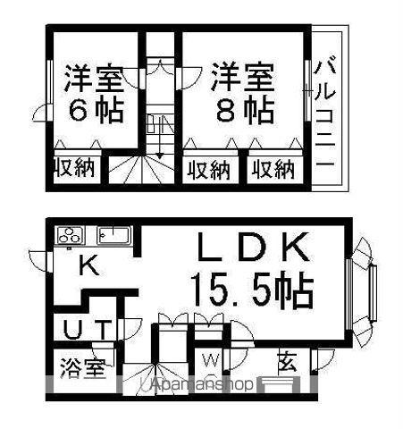 トラストコート(2LDK)の間取り写真