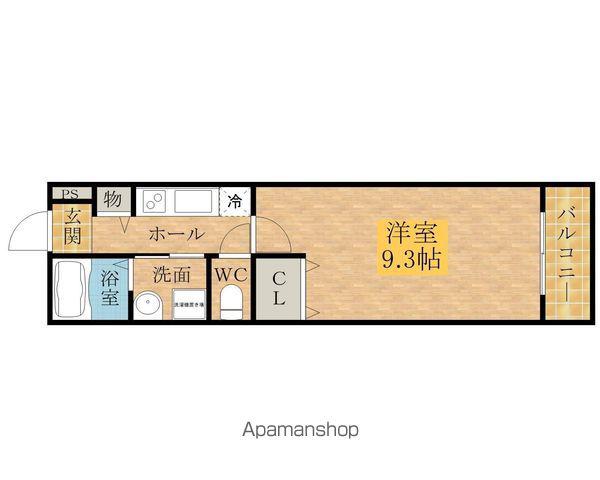 YS COURT(1K/1階)の間取り写真