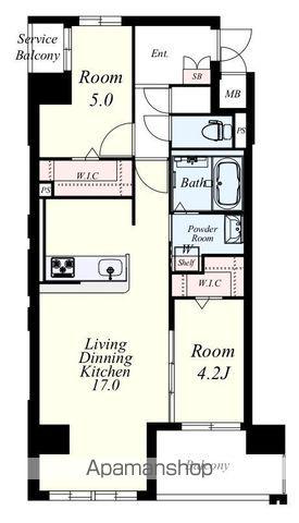 エクストラパレス(2LDK/6階)の間取り写真