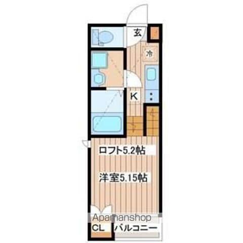 VEGA(1K/1階)の間取り写真