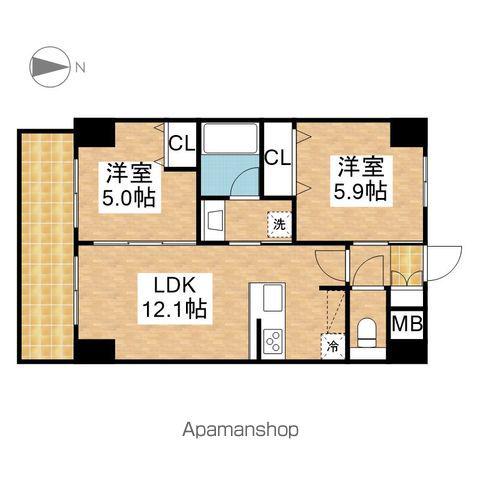 S-RESIDENCE高岳ARDENT(2LDK/3階)の間取り写真