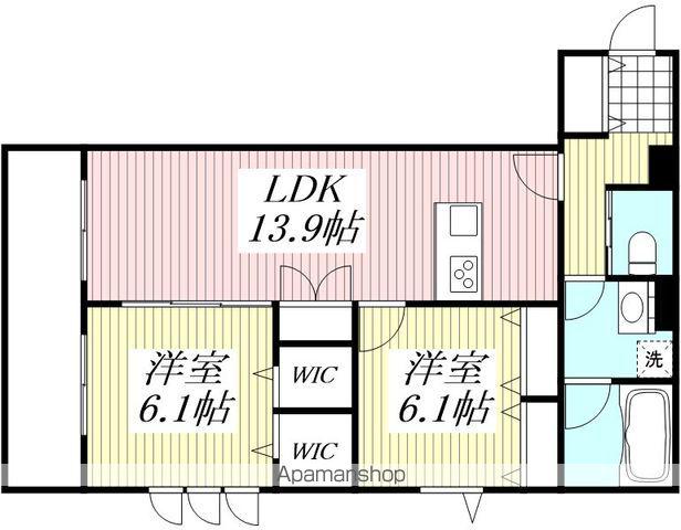 キルシュ ブリューテ 2(2LDK/2階)の間取り写真