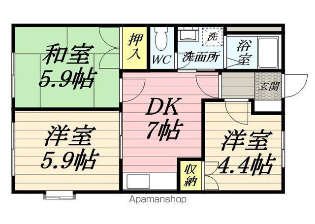 グリーンヒル和泉A(3DK/1階)の間取り写真