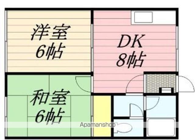 シティハイムユース(2LDK/1階)の間取り写真