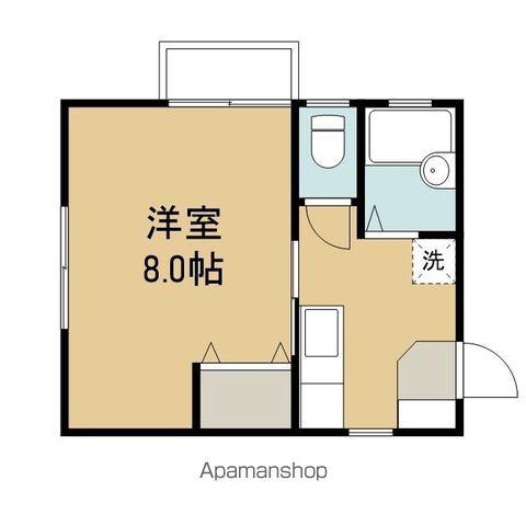 プレジールA(1K/2階)の間取り写真