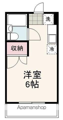カーサミハルⅠ(1K/1階)の間取り写真