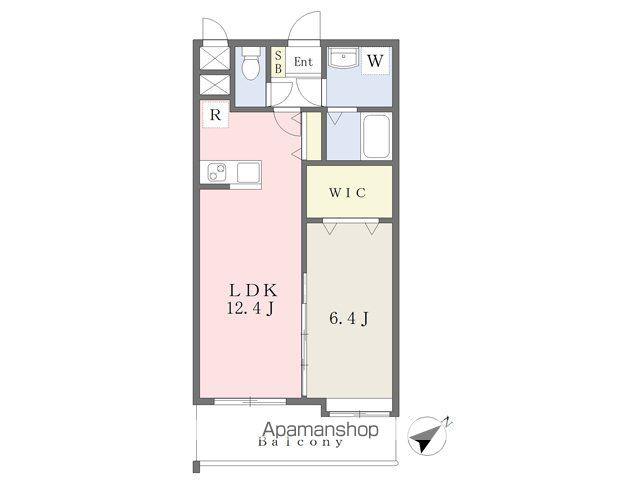 プレミール下南部(1LDK/11階)の間取り写真