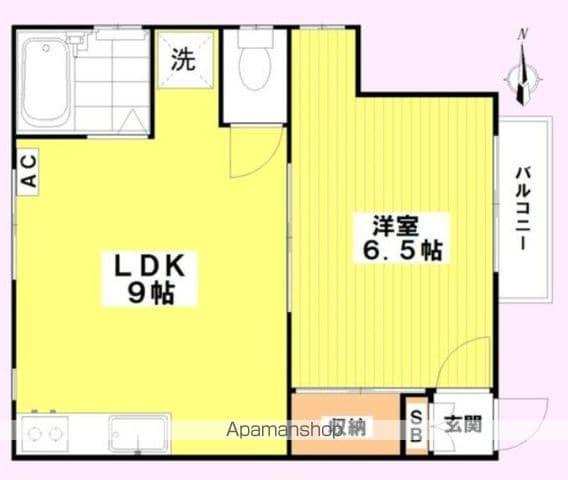 サトウハウス(1LDK/1階)の間取り写真