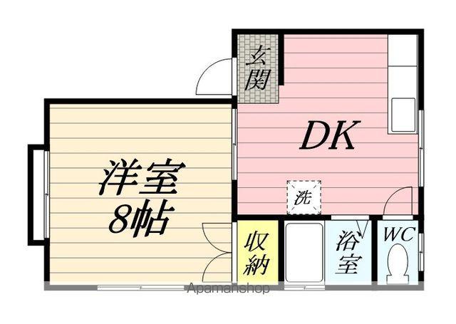 メゾン・ラポ(1DK/1階)の間取り写真