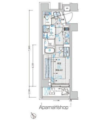 ブライズ鶴見本町通MAXIV(1K/3階)の間取り写真