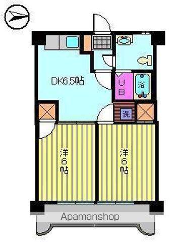 第79杉フラット(2DK/6階)の間取り写真