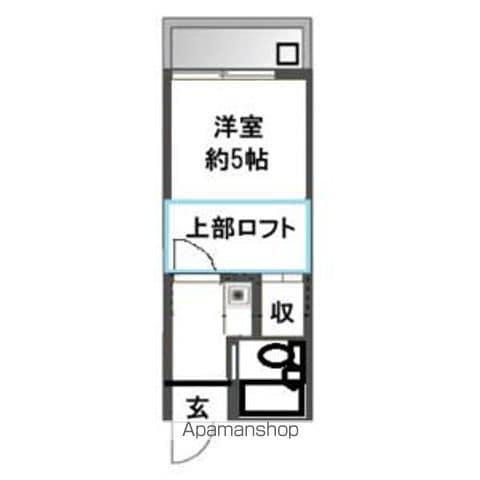 メゾン・アマーナー(ワンルーム/2階)の間取り写真