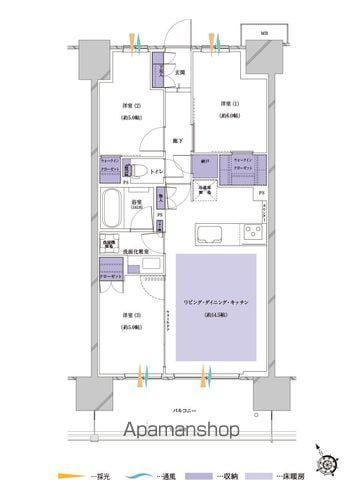 プレシス蓮田ステーションフロント(3LDK/5階)の間取り写真