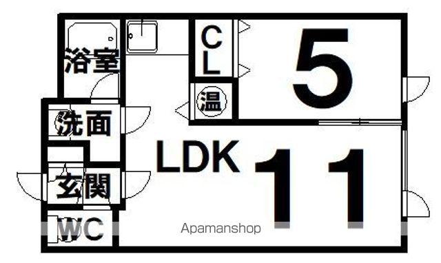 LAPEL241A(1LDK/2階)の間取り写真