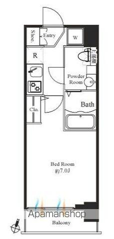 GRAN PASEO 神田駅前(1K/7階)の間取り写真