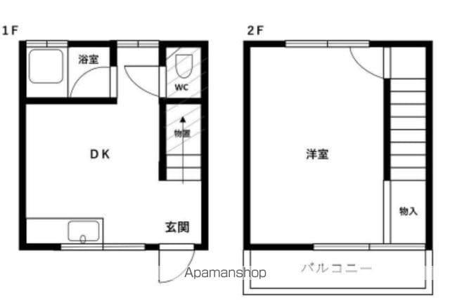 わたしの居場所 紅葉ヶ丘西(1DK/1階)の間取り写真