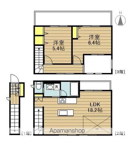 HALE LUANA(2LDK/1階)の間取り写真