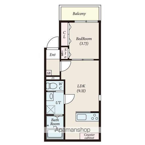 グランフェリオ(1LDK/3階)の間取り写真