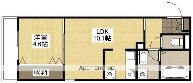 KOYURIKA(1LDK/3階)の間取り写真