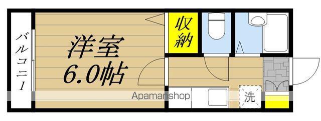 ジュネスエルⅠ(1K/1階)の間取り写真