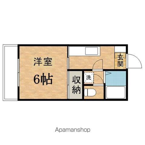 サンクレスト(1K/1階)の間取り写真