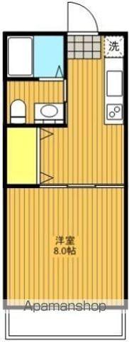 コートセレーノⅠ(1DK/2階)の間取り写真