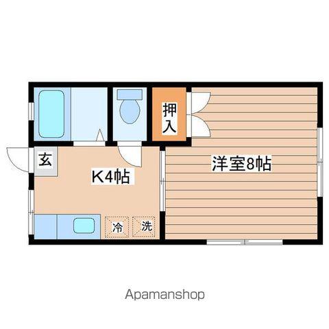 メーゾン台原(1K/1階)の間取り写真